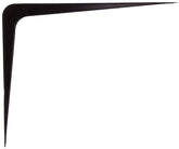 ProSource 21142BK-PS Shelf Bracket, 170 lb/Pair, 14 in L, 11 in H, Steel, Black